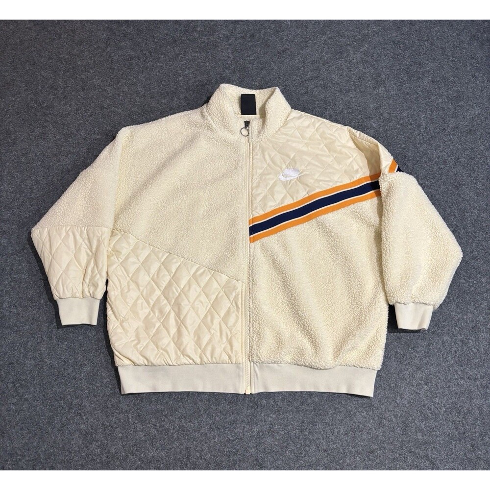 Nike Sportswear Sherpa Track Jacket Women’s Large Full Zip